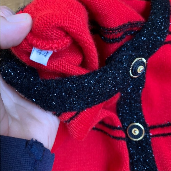 VINTAGE Cellini Holiday Knit Cardigan size 44 M/L - Picture 6 of 6